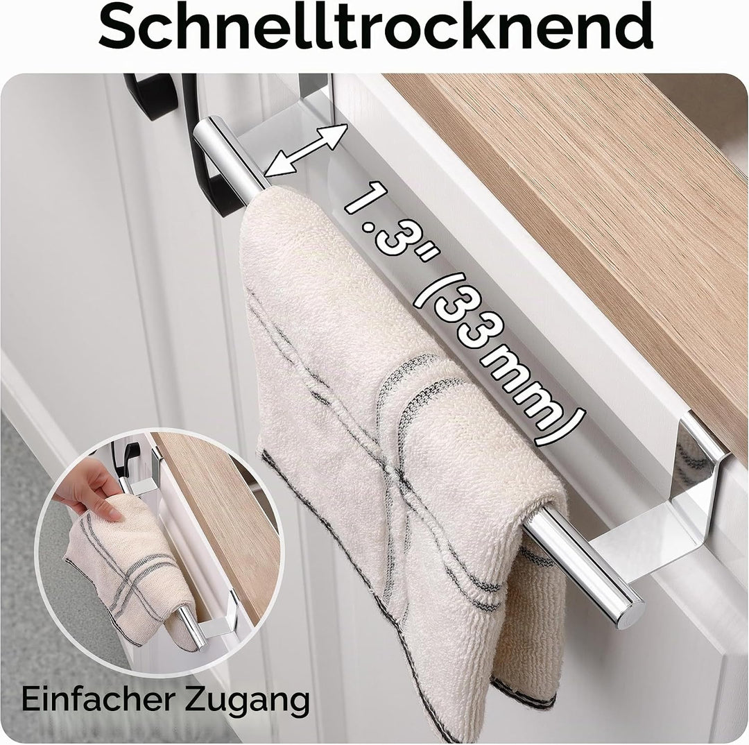 KES Küche Handtuchhalter Geschirrtuchhalter zum Hängen Küchenhandtuchhalter | Türhandtuchhalter tür