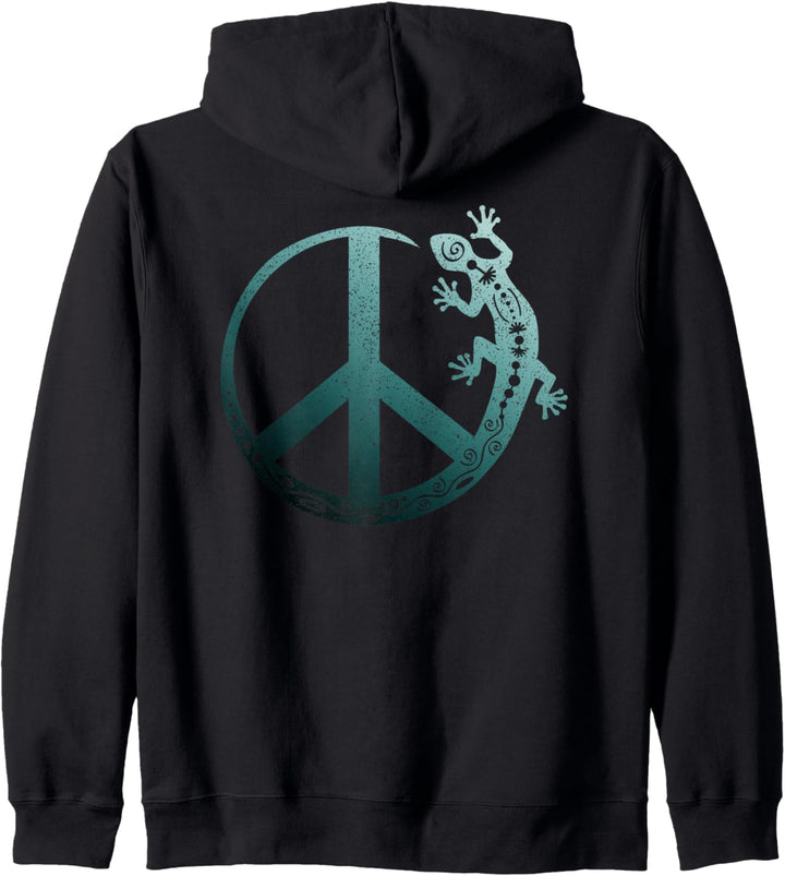 Symbol - Loving Peace Gecko Ornaments 3 - Fan Fun Kapuzenjacke
