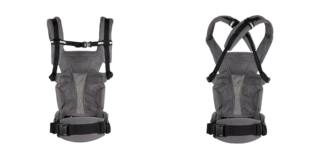 Ergobaby Omni Breeze Babytrage für Neugeborene ab Geburt bis 20kg, 4 Positionen SoftFlex Mesh Ergono