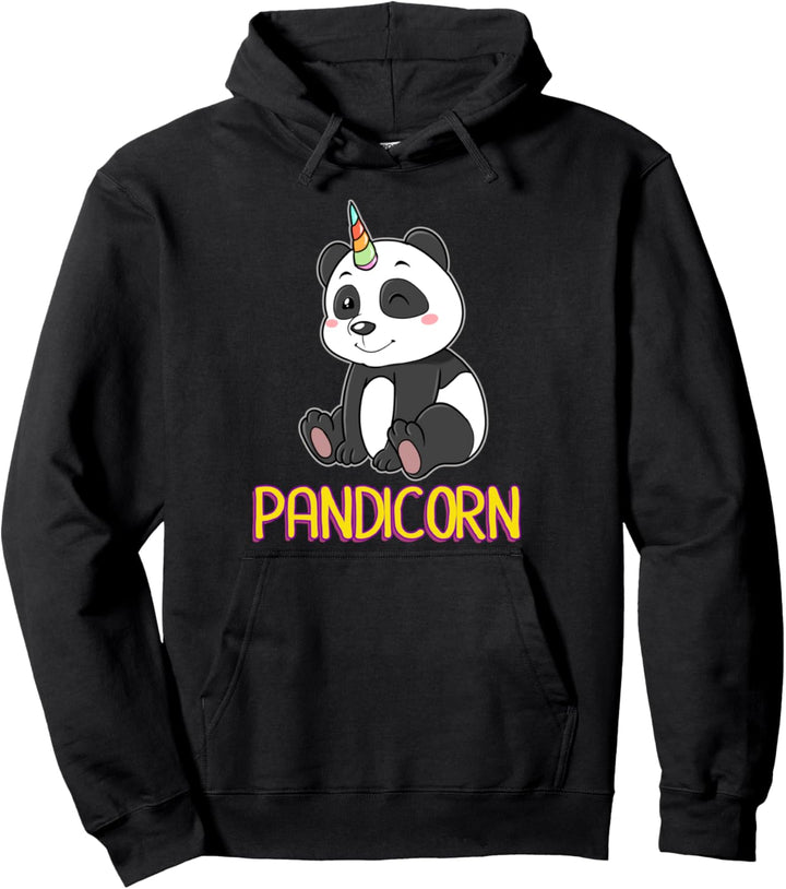 Niedlicher Einhorn Panda Teddy Bärchen Süsser Pandabär Pullover Hoodie