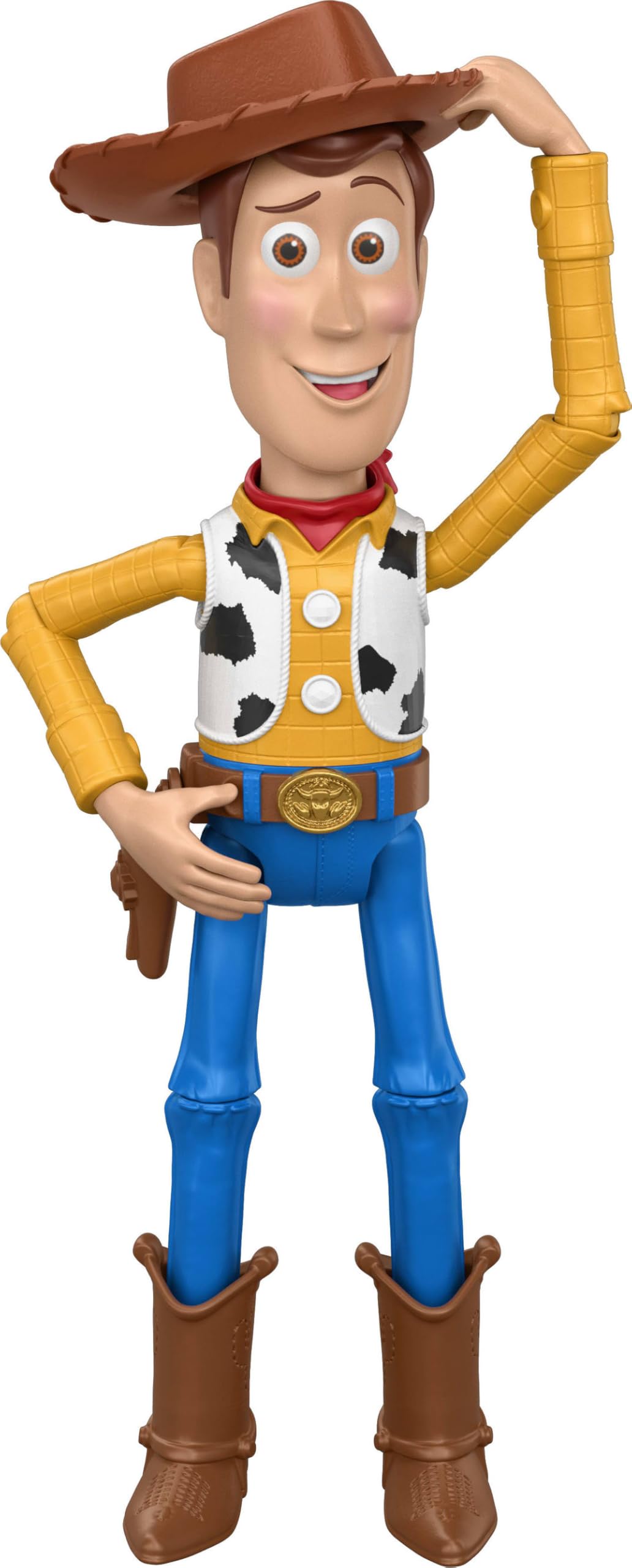 Mattel Disney Pixar Toy Story 5 grosse Woody-Figur, ca. 30 cm gross, Sheriff Woody Spielzeug aus dem
