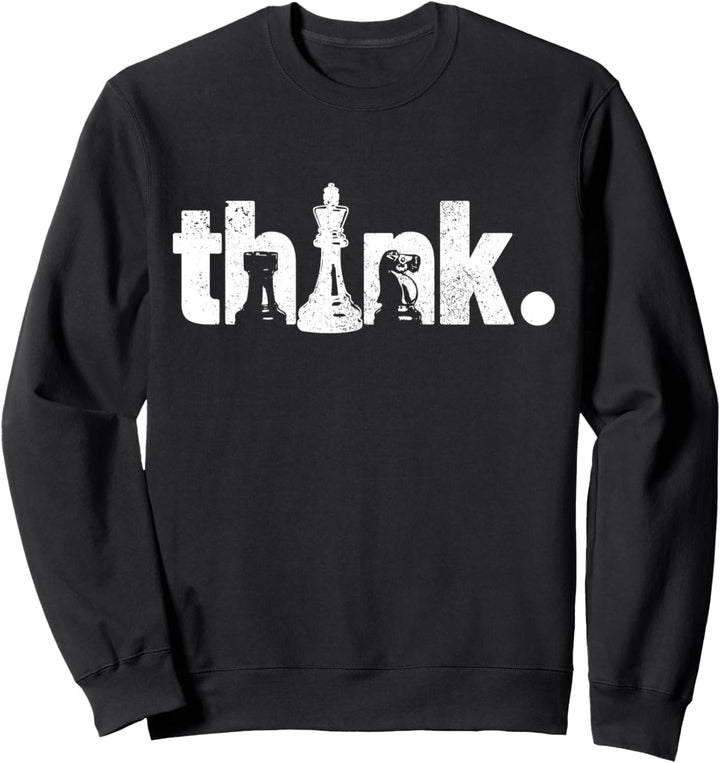 Chess Think Vintage Chess Master Club Schachspieler Sweatshirt