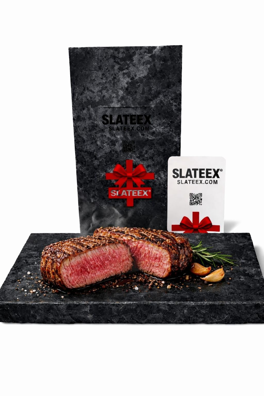 Premium Grillplatte aus Speckstein 20×10×3 cm – Perfekt für Grill, Ofen, Kühlung | Für Fleisch, Fisc