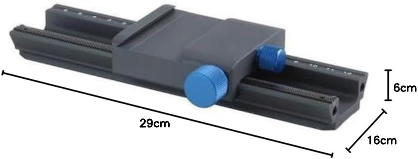 Novoflex Castel-Q Einstellschlitten, schwarz Fokussierregal mit QR-Basis, Fokussierregal mit QR-Basi