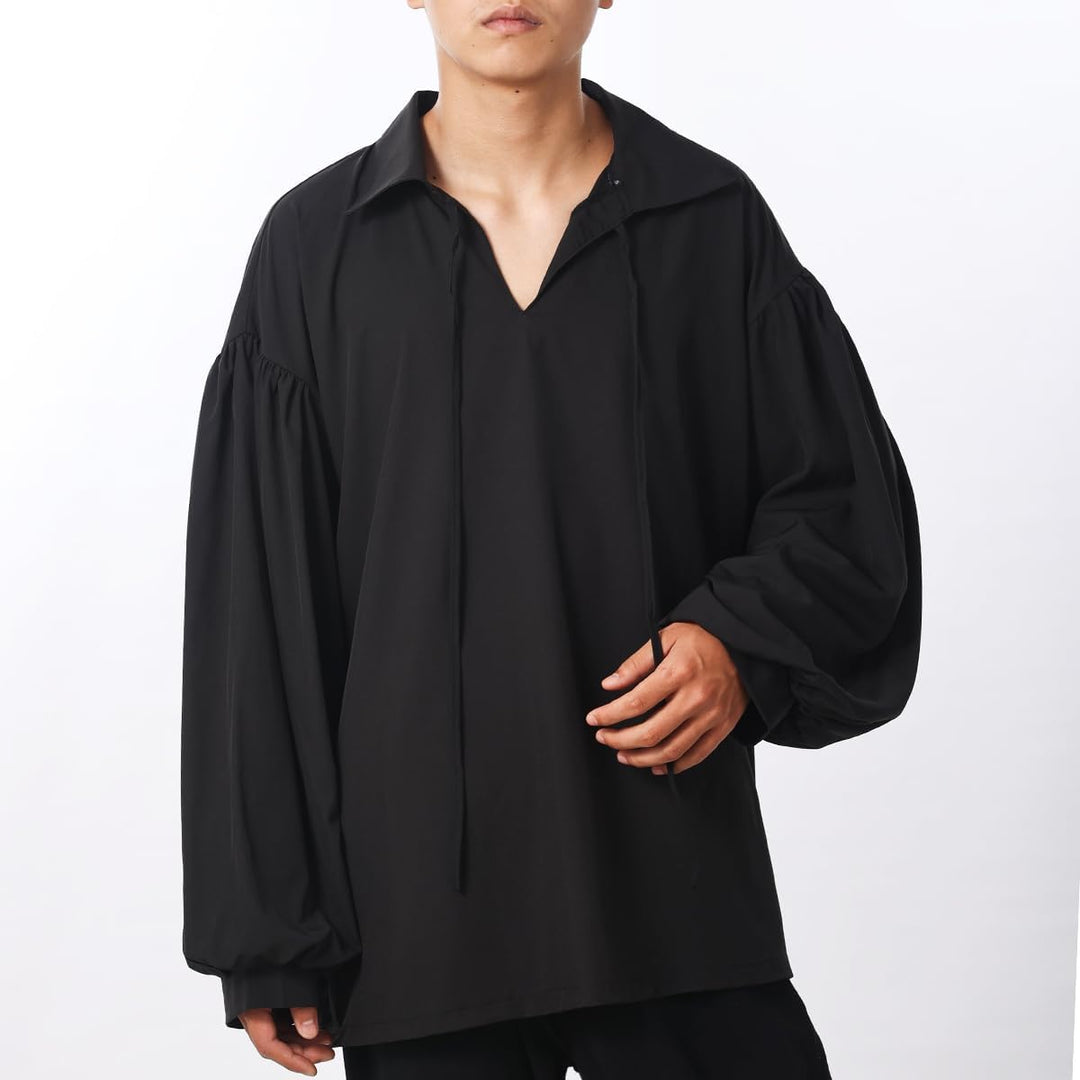 COSDREAMER Herren Piratenhemd Kolonial Shirt Renaissance Dichter Hemd Bluse