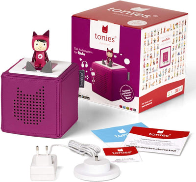 tonies Toniebox Starter Set inkl. 1 Kreativ Figur – Audioplayer für Hörbücher und Lieder für Kinder,