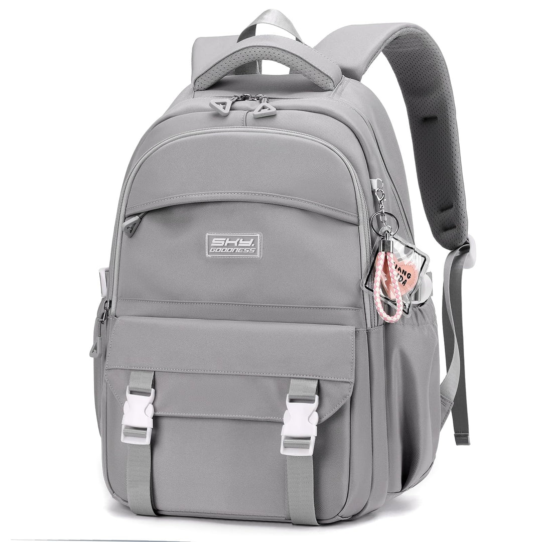JANSBEN Wasserdichter Schulrucksack für Mädchen & Jungen, Mehrfachfach-Rucksack für Schule & Reisen,