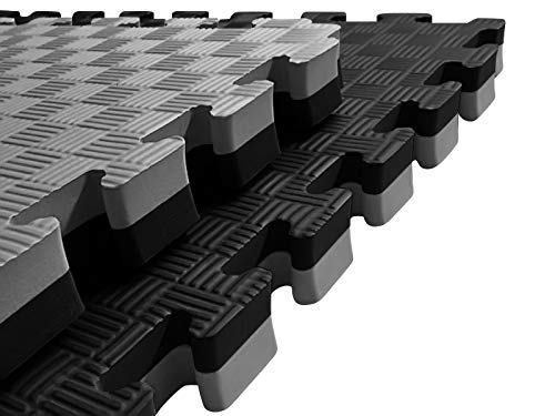 Sportmatte -FiveStripe- 1x1m Kampfsportmatte, EVA Kampfsportmatten 2 cm schwarz/grau, 2 cm schwarz/g