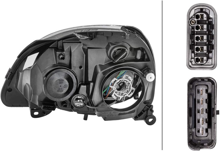 HELLA 1DL 008 461-801 Xenon/Scheinwerfer - Renault Clio II (BB_, CB_) - ECE - für Rechtsverkehr - re