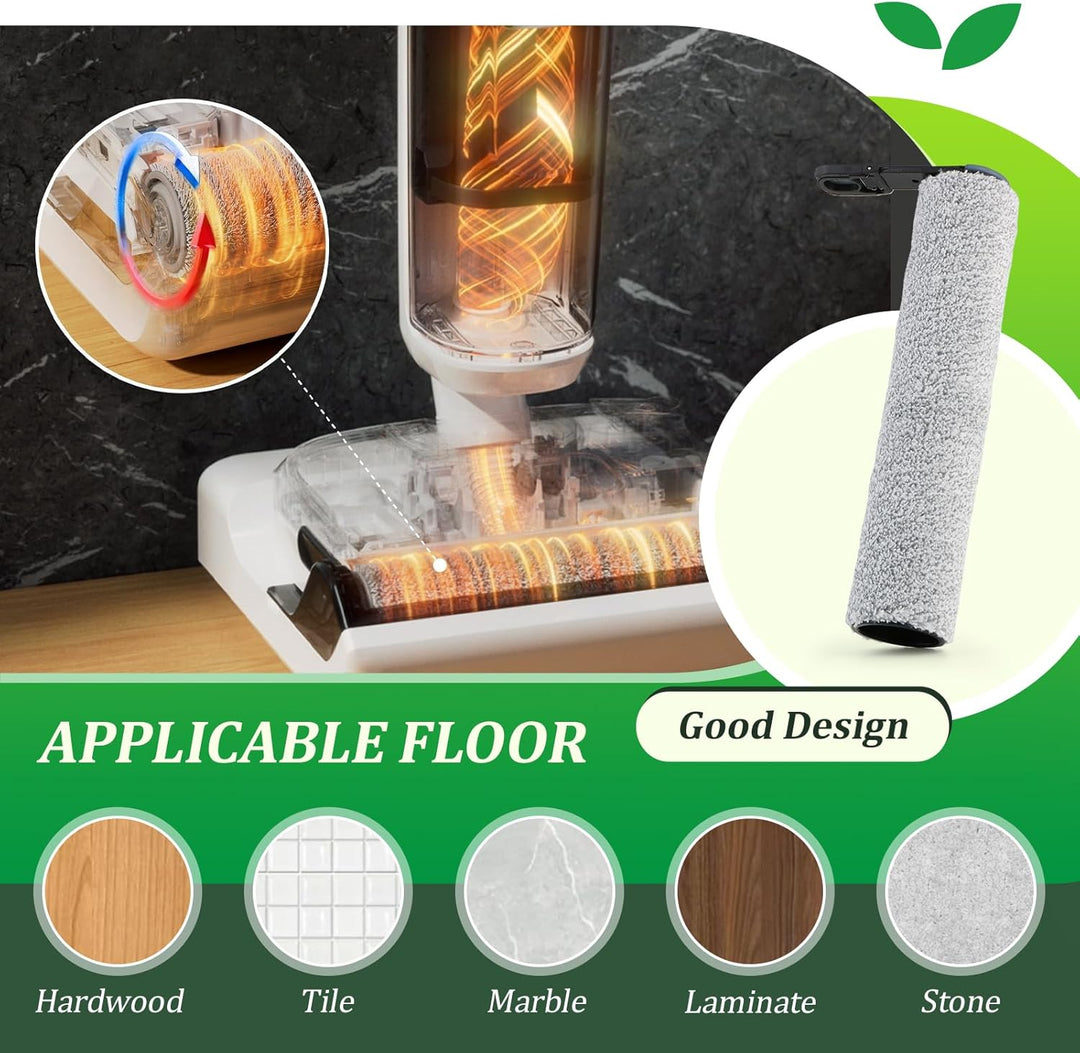 2 Bürstenrollen 4 Filter Ersatzteile für Tineco Floor One Stretch S6/S6 Stretch Lite/Switch S7 Stret