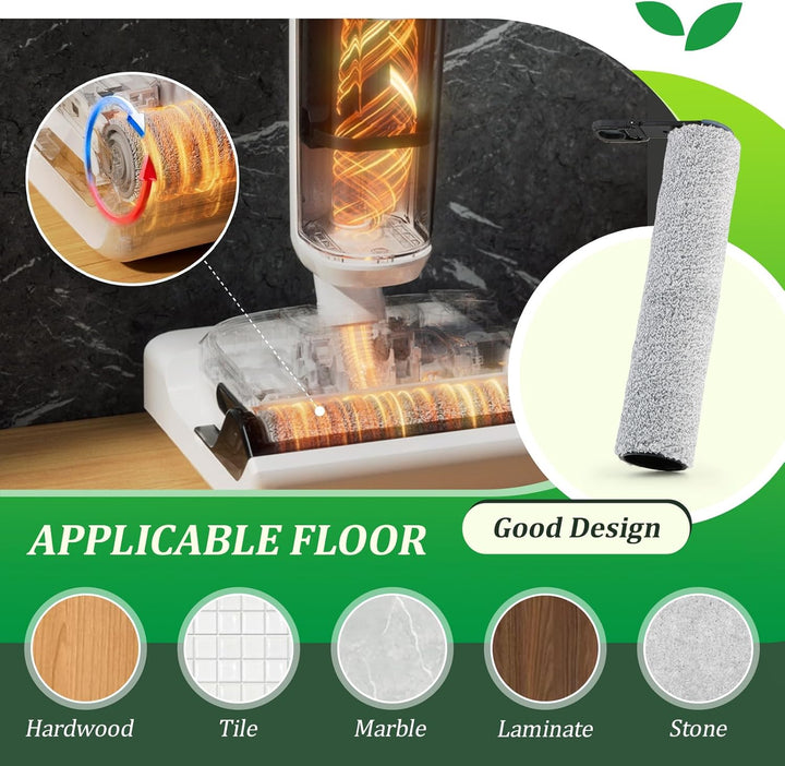 2 Bürstenrollen 4 Filter Ersatzteile für Tineco Floor One Stretch S6/S6 Stretch Lite/Switch S7 Stret