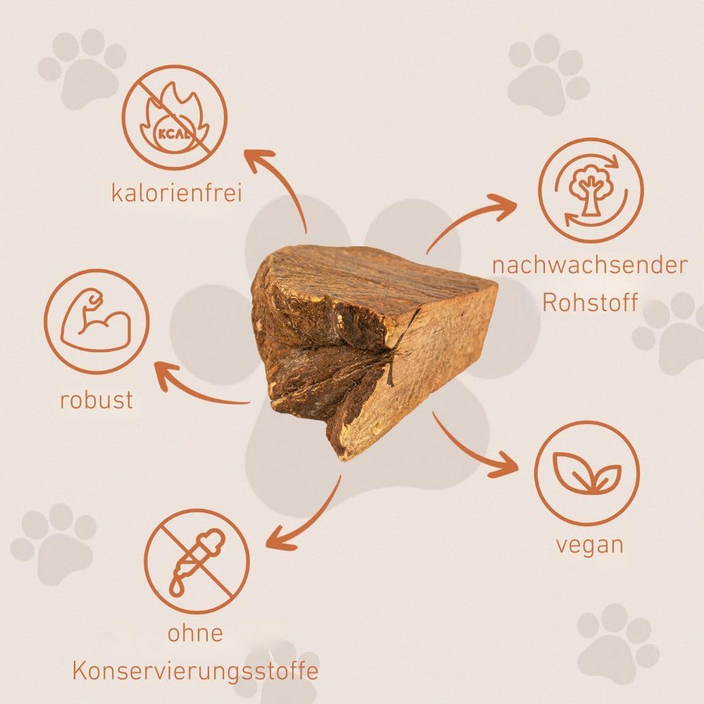Wildfang® 3 Kauwurzel Hund (Grösse S) – Natürliches Kauholz aus Baumheide – Langlebiges & splitterfr