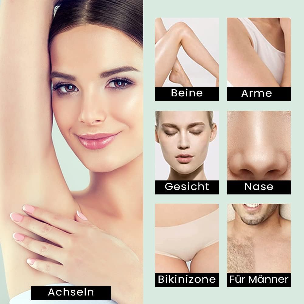 NEOMANN Waxer II Waxing Kit, Haarentfernungs-Wachswärmer mit elektrischem Heiztopf | Profi-Set mit 3