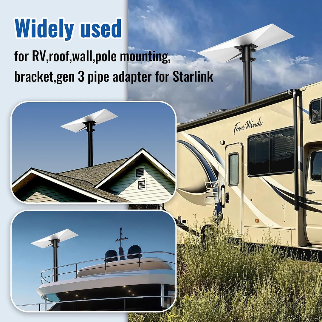 Rohradapter für Starlink Gen 3,Passt für Masten von 28-54mm A-1, A-1