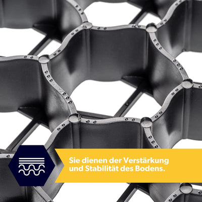 KADAX Paddockplatten aus Kunststoff, 60x40cm, 1 m², 2 Farben, Belastbarkeit bis zu 1000 t, Rasengitt