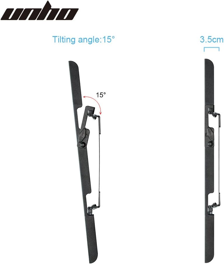 UNHO TV Wandhalterung Universal für 32-85 Zoll LCD LED OLED Plasma Fernseher Neigbar Ultraslim Ferns