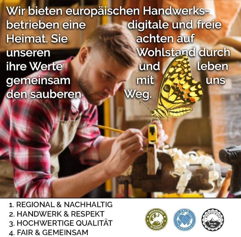Kleine Sensensichel/Sichel inkl. gratis Schleifstein - mit Holzstiel - für Rechtshänder 14 cm