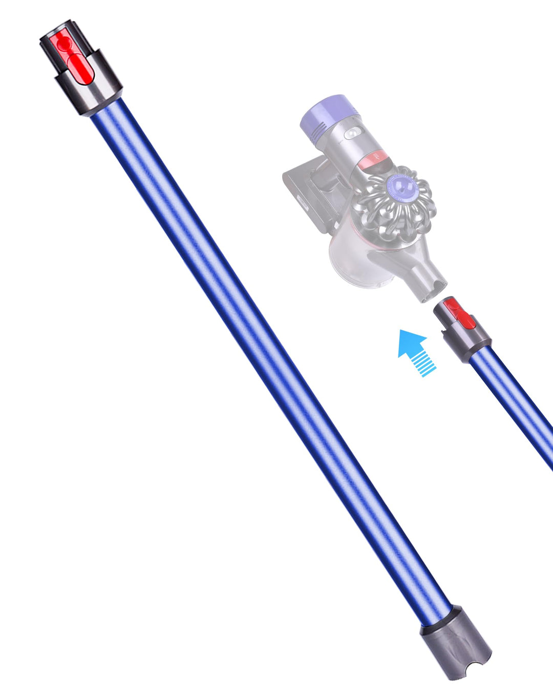 Verlängerungsrohr für Dyson V7 V8 V10 V11 V15 – Ersatz-Rohr aus Aluminium, Schnellverschluss, Robust