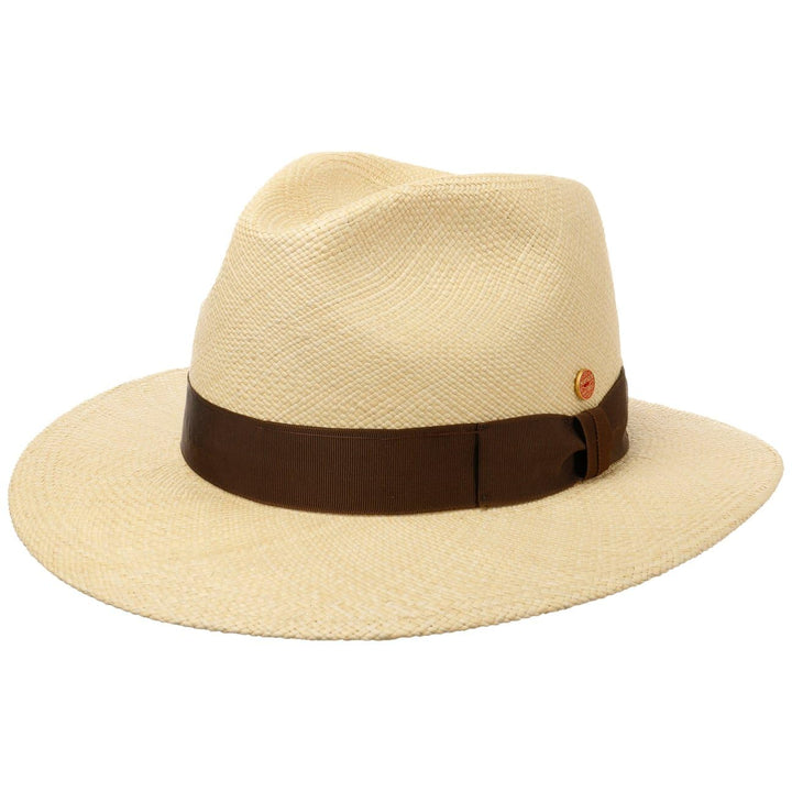 Mayser Brown Menton Panamahut Herren - Made in The EU UV-Schutz Sonnenhut Sun mit Ripsband Frühling-