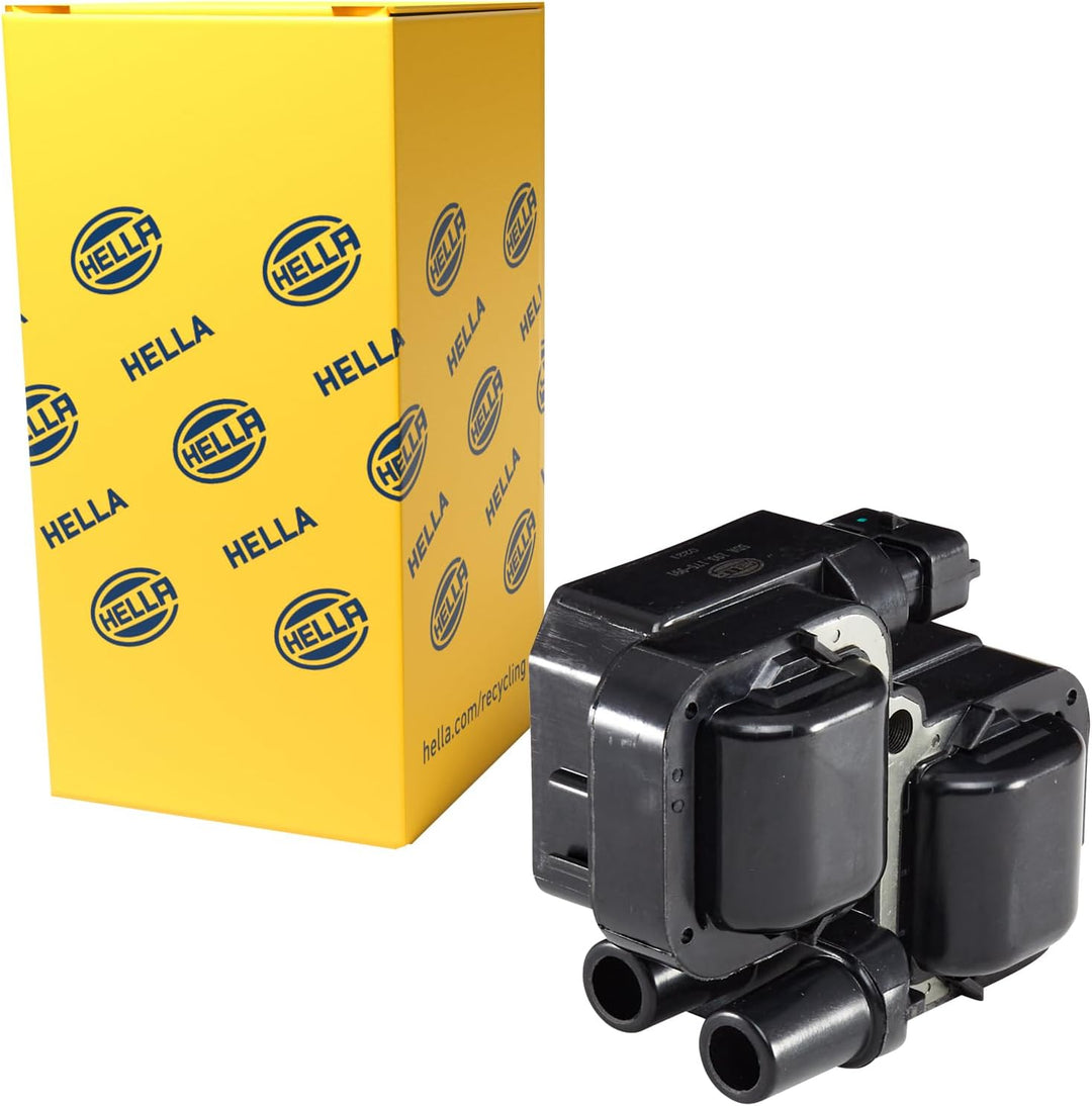HELLA 5DA 193 175-991 Zündspule - 12V - 3-polig - Blockzündspule - geschraubt