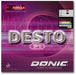 DONIC Desto F1, TT-Belag, OVP, inkl. Lieferung Schwarz 2.0 mm, Schwarz 2.0 mm