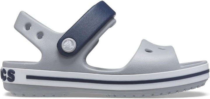Baya Lined Fuzz-Strap Clog 19/20 EU Light Grey Navy, 19/20 EU Light Grey Navy
