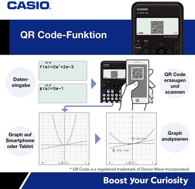 Casio FX-991DE CW ClassWiz technisch wissenschaftlicher Rechner, deutsche Menüführung FX-991DE CW Oh