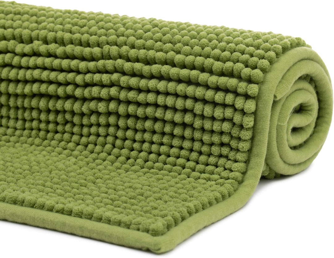 Gözze - Anti-Rutsch-Badematte, Superweich, 100% Mikrofaser, 60 x 100 cm - Apfelgrün Apfelgrün 60 x 1