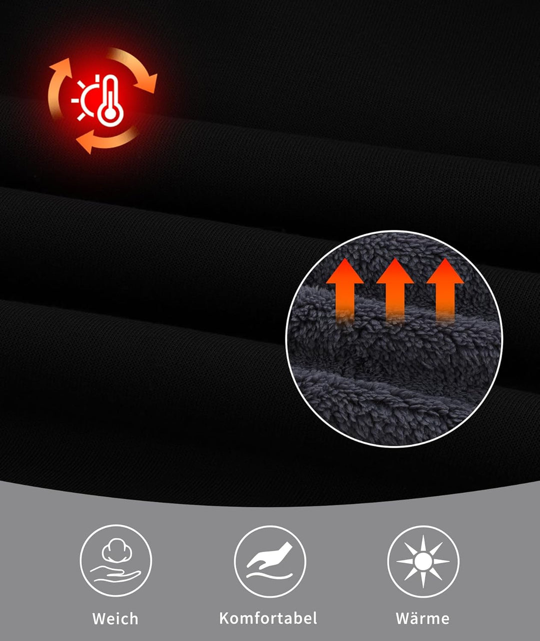 SwissWell Herren Fleecejacke Full Zip Kapuzenjacke Winter Sweatjacke mit Kapuze Gefütterte Hoodie Mä