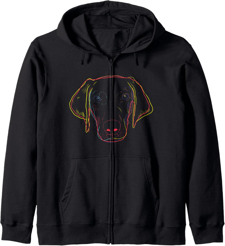Hund Weimaraner Kapuzenjacke
