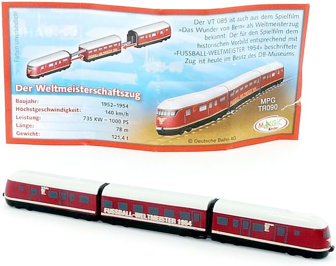 Kinder Überraschung, Alle 5 Züge. WM Zug, Ice 3, Adler, Zeppelin und Dampflok