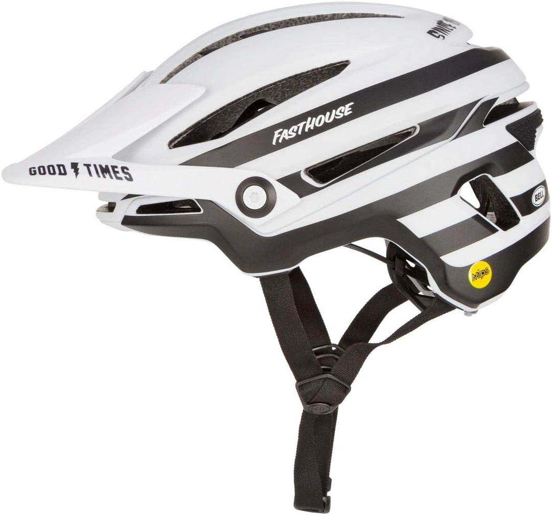 BELL Unisex -Erwachsene Sixer MIPS Fahrradhelm L mat white/black Fasthouse, L mat white/black Fastho
