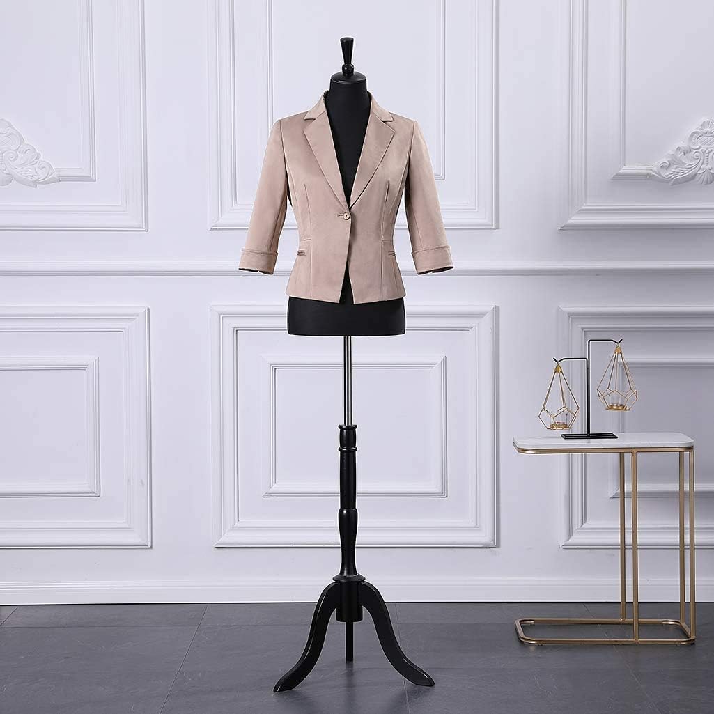 Schneiderpuppe Damenbüste Büste Torso Gr.36/38 | LW6016S-1 Klassisches Schwarz, Klassisches Schwarz