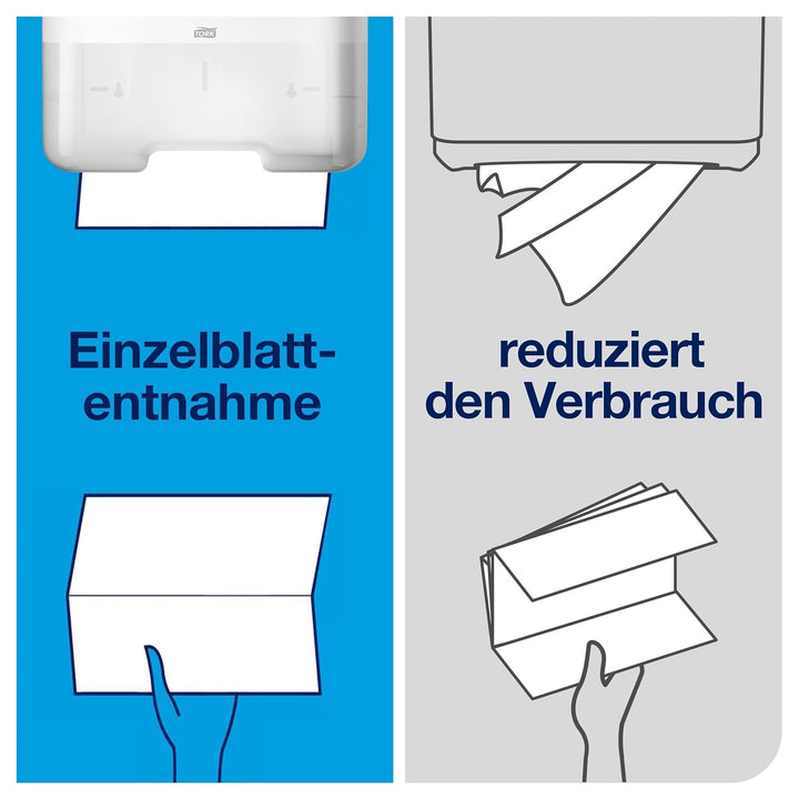 Tork Zickzack Papierhandtücher Universal 290152 - H3 Falthandtücher für Papierhandtuchspender - 1-la