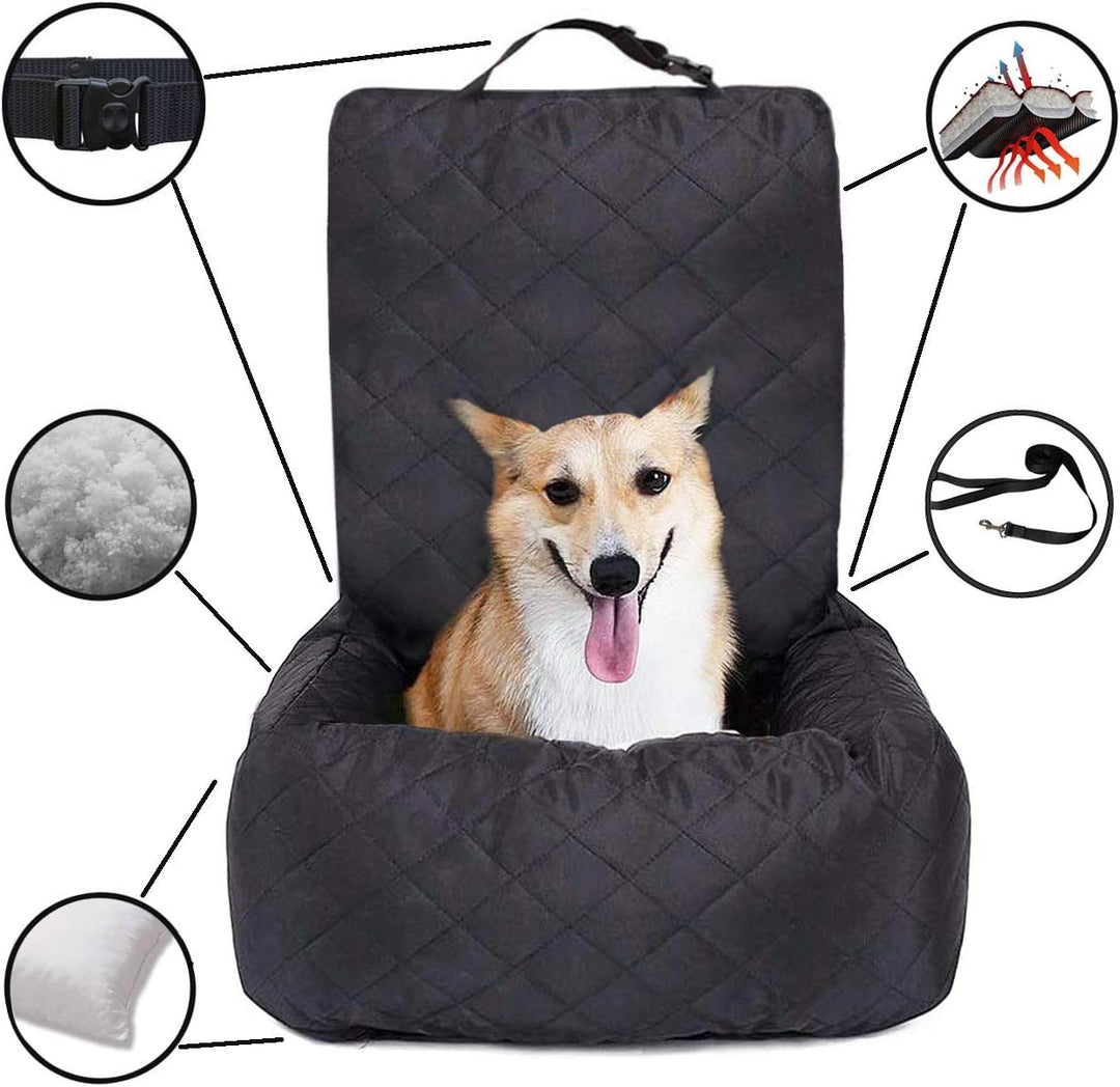 Ferocity Hundesitz Hunde Autositz für Kleine Mittlere Hunde, Autoschondecke Robust für Rückbank & Vo