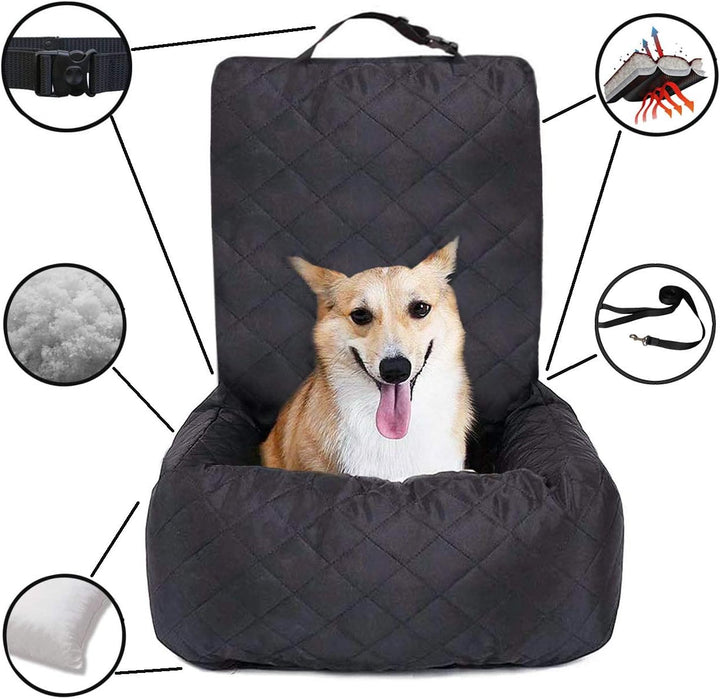 Ferocity Hundesitz Hunde Autositz für Kleine Mittlere Hunde, Autoschondecke Robust für Rückbank & Vo