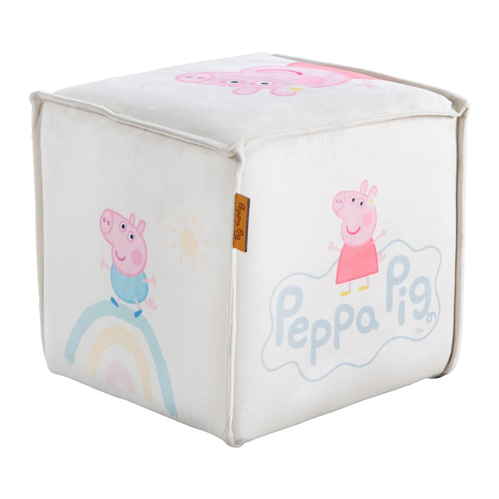 roba Kinderhocker im Peppa Pig Design - Sitzwürfel für Jungen & Mädchen ab 18 Monaten - Belastbar bi