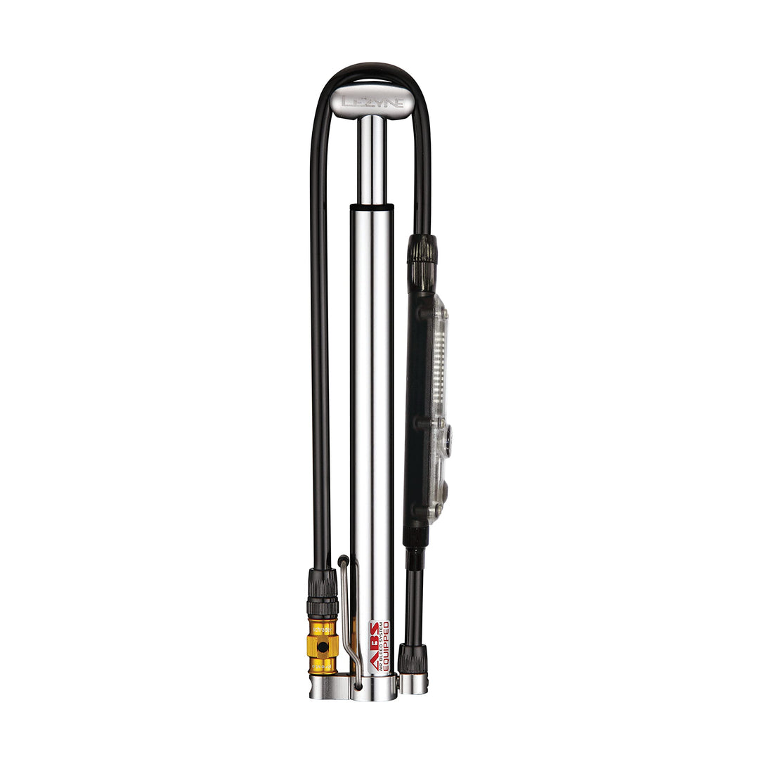 Lezyne Kompakt-Standpumpe Micro Floor Drive DIGITAL HPG silber, silber
