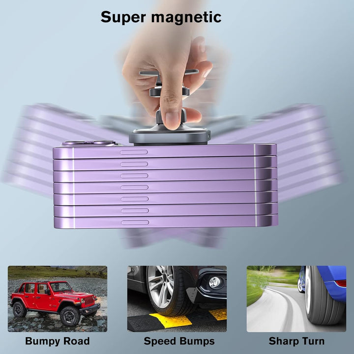 OHLPRO für MagSafe Autohalterung mit Ladefunktion, 360° Drehung iPhone 15 Pro Max Autohalterung, Kom