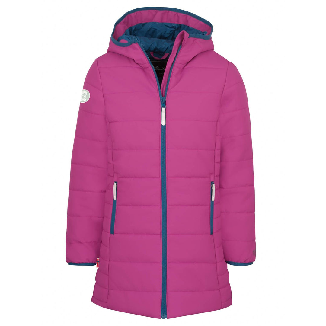 Trollkids Girls Stavanger Coat Bright Berry 92, Bright Berry 92