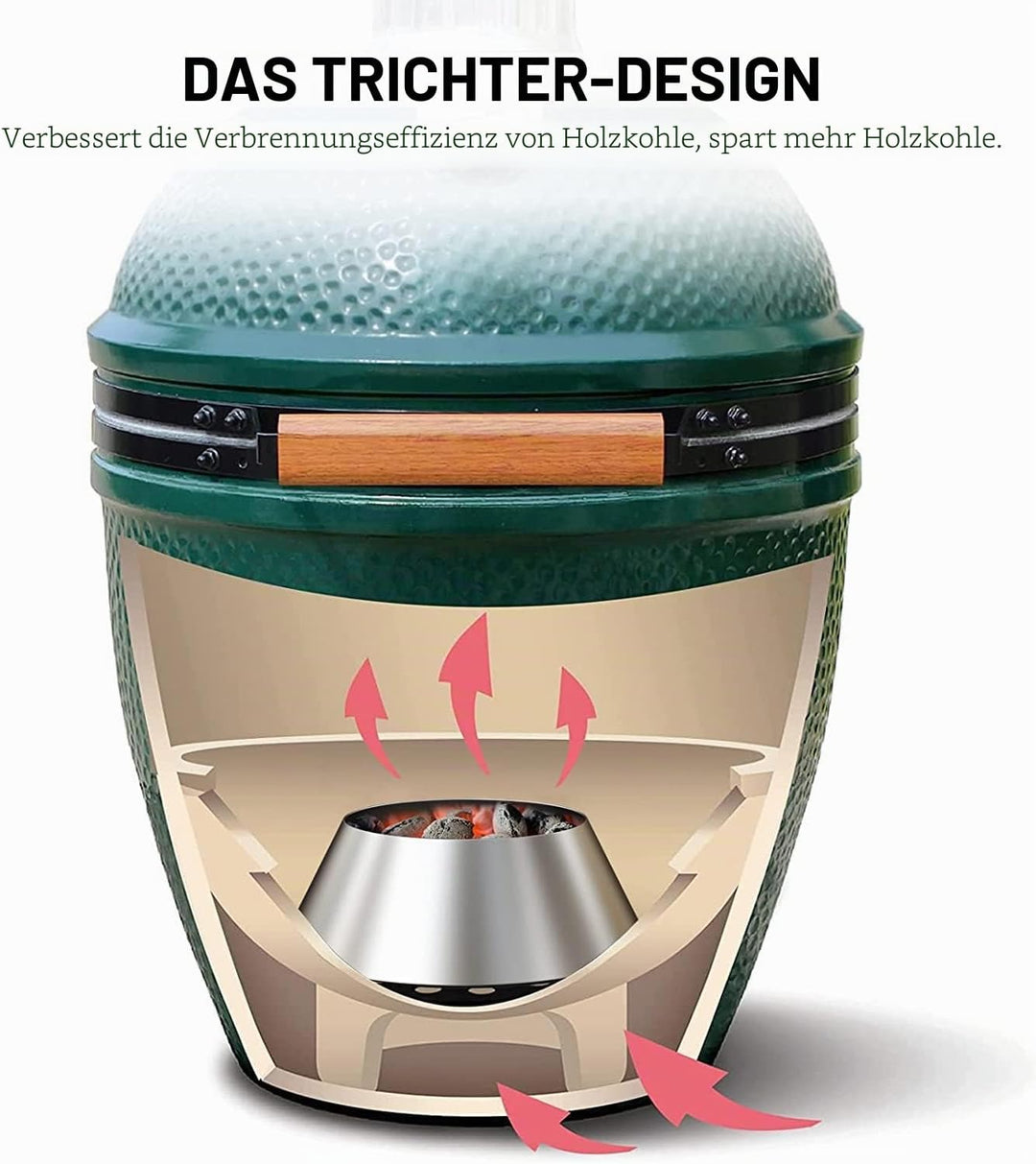 Onlyfire Edelstahl Kohlekorb BBQ Kraftstoff Dome für für Weber Kugelgrill und Holzkohlegrill und and
