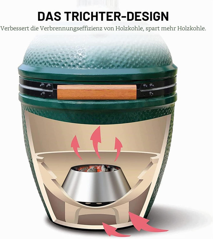 Onlyfire Edelstahl Kohlekorb BBQ Kraftstoff Dome für für Weber Kugelgrill und Holzkohlegrill und and