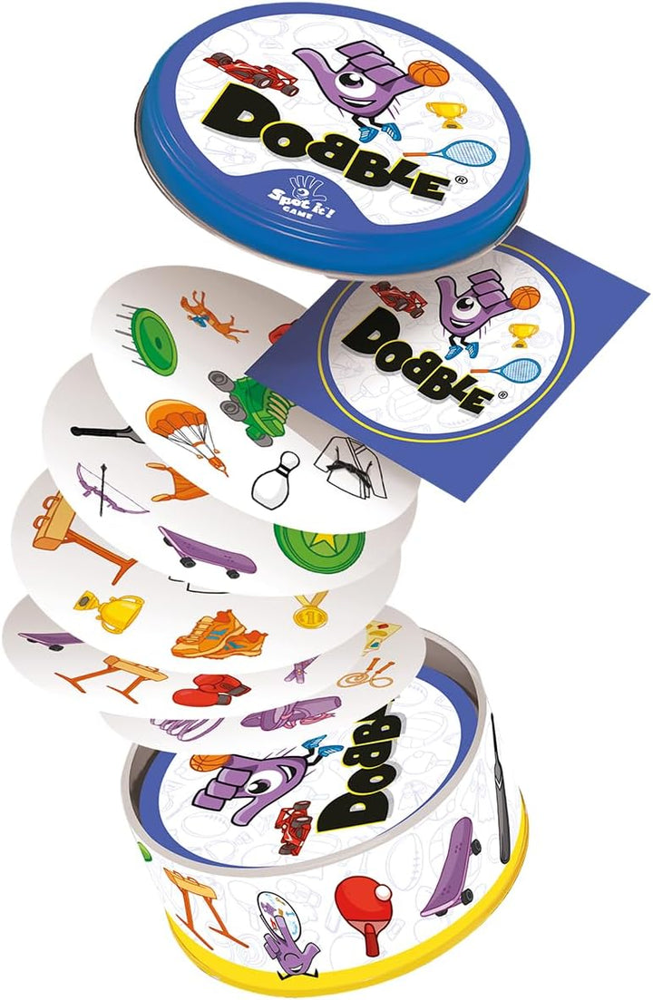 Asmodee, Dobble Sports, Zygomatic, Familienspiel, 2-8 Spieler, 6+ Jahre, 15 Minuten, Deutsch