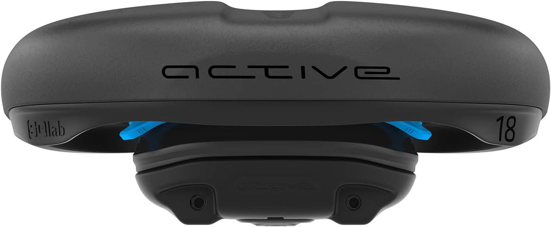 SQlab Unisex – Erwachsene 621 Ergolux Active 2.1 Fahrradsattel Schwarz 18 cm Single, Schwarz 18 cm S