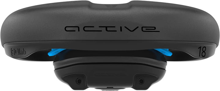 SQlab Unisex – Erwachsene 621 Ergolux Active 2.1 Fahrradsattel Schwarz 18 cm Single, Schwarz 18 cm S