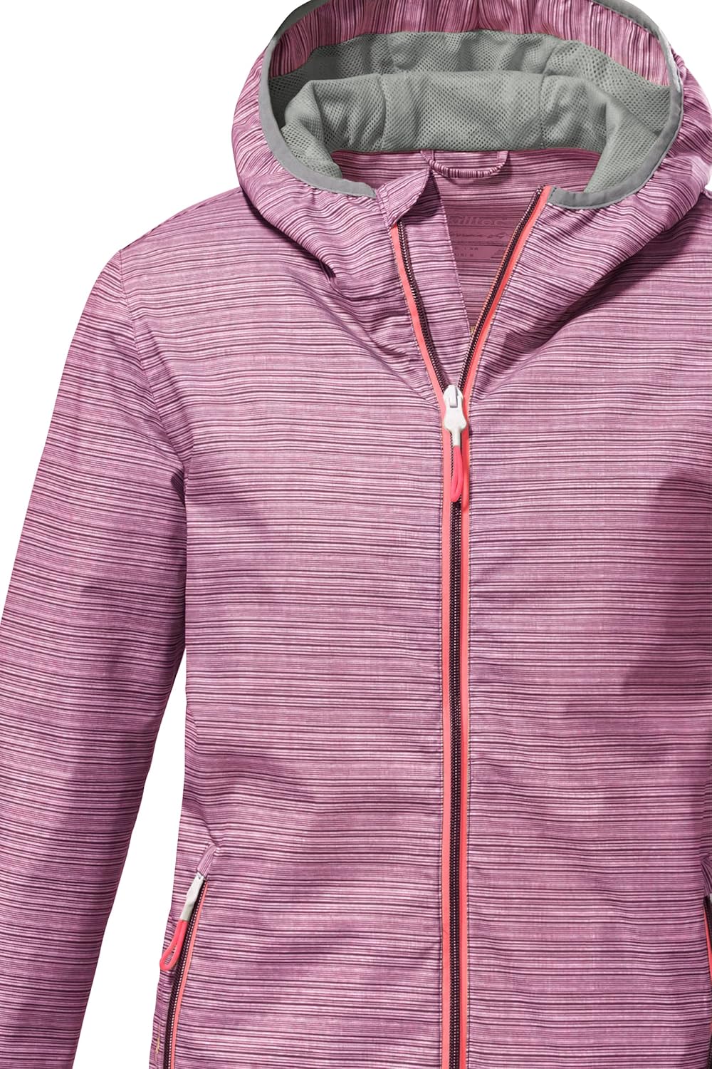 Killtec Damen Kos 3 Wmn Jckt Funktionsjacke/Outdoorjacke mit Kapuze, packbar 34 dunkelrose, 34 dunke