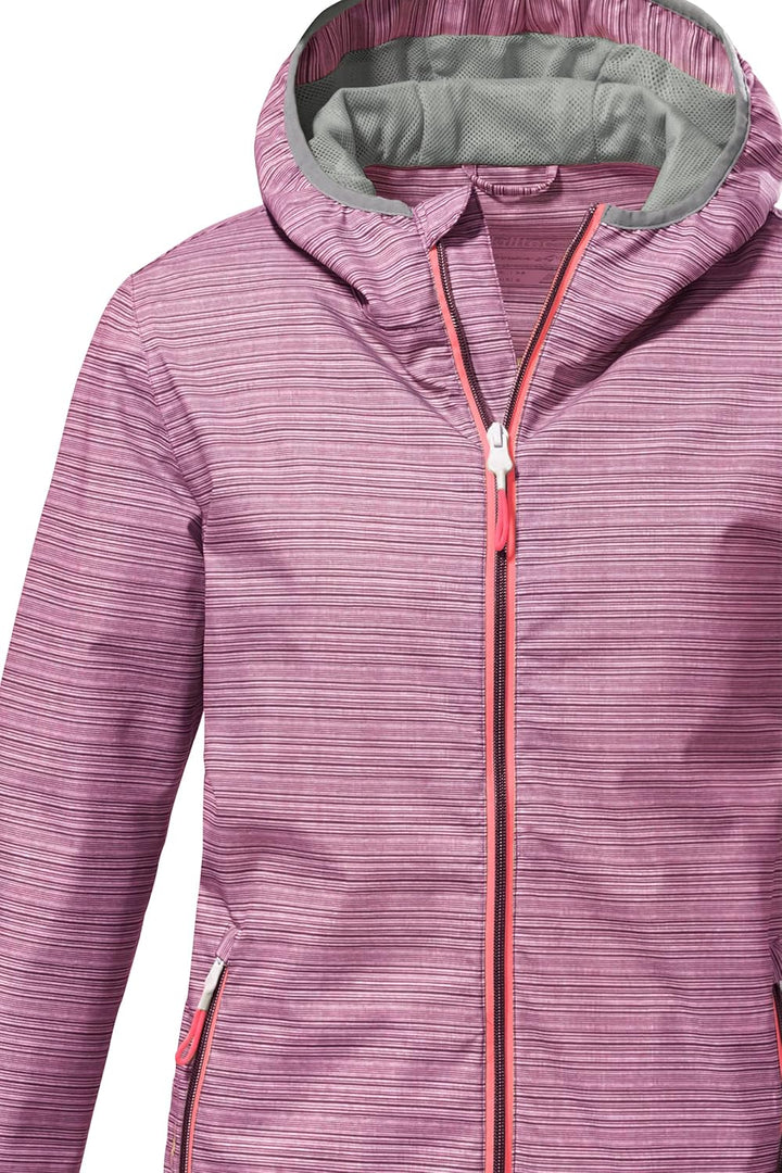 Killtec Damen Kos 3 Wmn Jckt Funktionsjacke/Outdoorjacke mit Kapuze, packbar 34 dunkelrose, 34 dunke