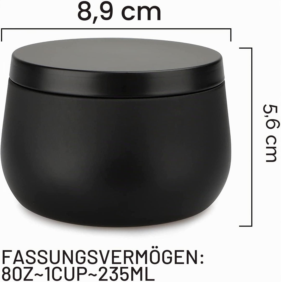 Kerzendosen aus Metall, 24 Stück, für die Kerzenherstellung, 8oz Mini-Kerzendosen DIY-Kerzenherstell