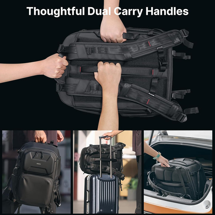 ULANZI BP10 35L Hartschalen-Kamerarucksack, Professionelle Wasserdichte Fotografie Kameratasche für