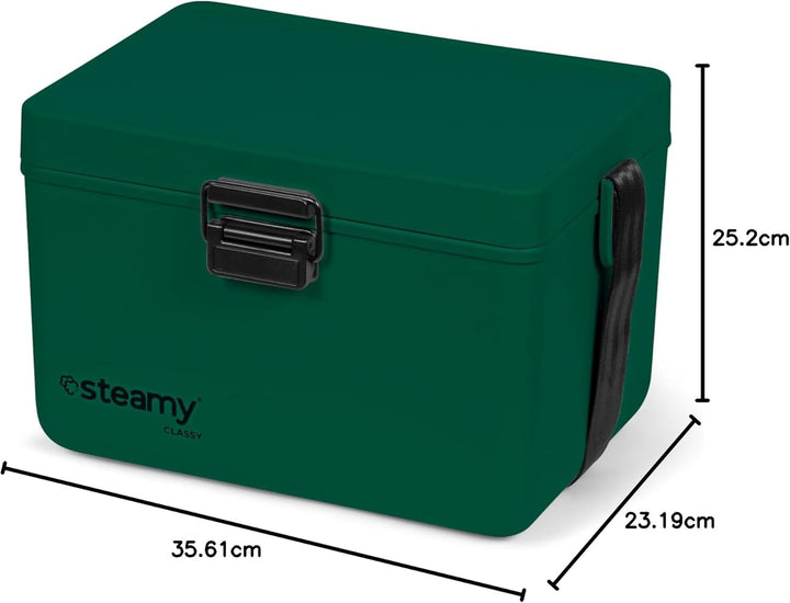 Steamy Outdoor Classy 12 Kühlbox 35.6 x 25.2 x 23.2 cm (l x b x h) Grün, 35.6 x 25.2 x 23.2 cm (l x